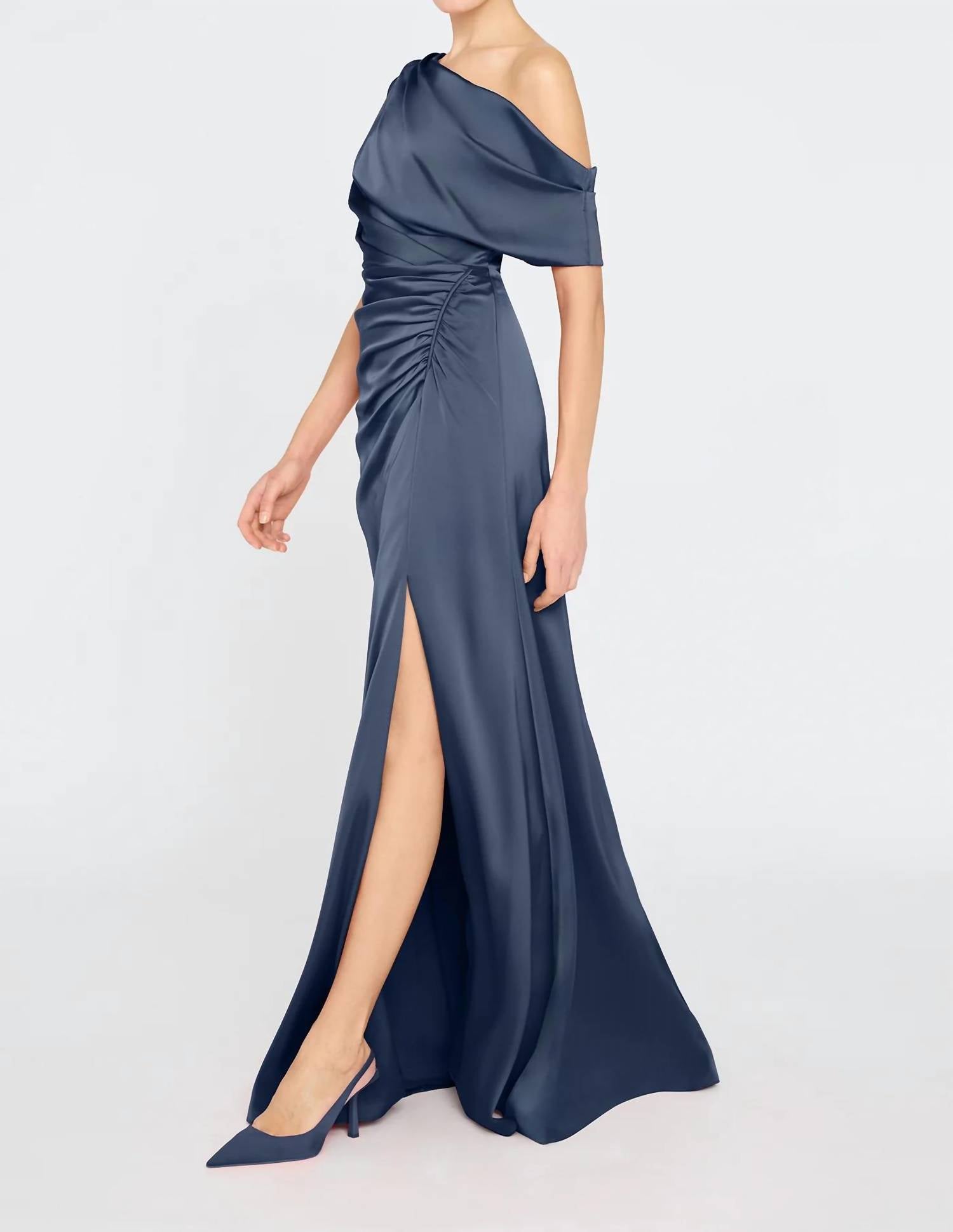 Theia - Kacey Asymmetrical Gown