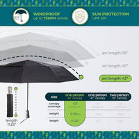 Totes - Women's Automatic Windproof Ultimate Compact Umbrella 43 Inch