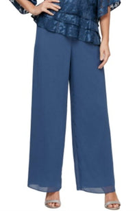 Alex Evenings - Chiffon Straight Leg Pant