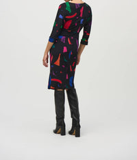 Joseph Ribkoff - Women's Abstract Print Midi Sheath Dress