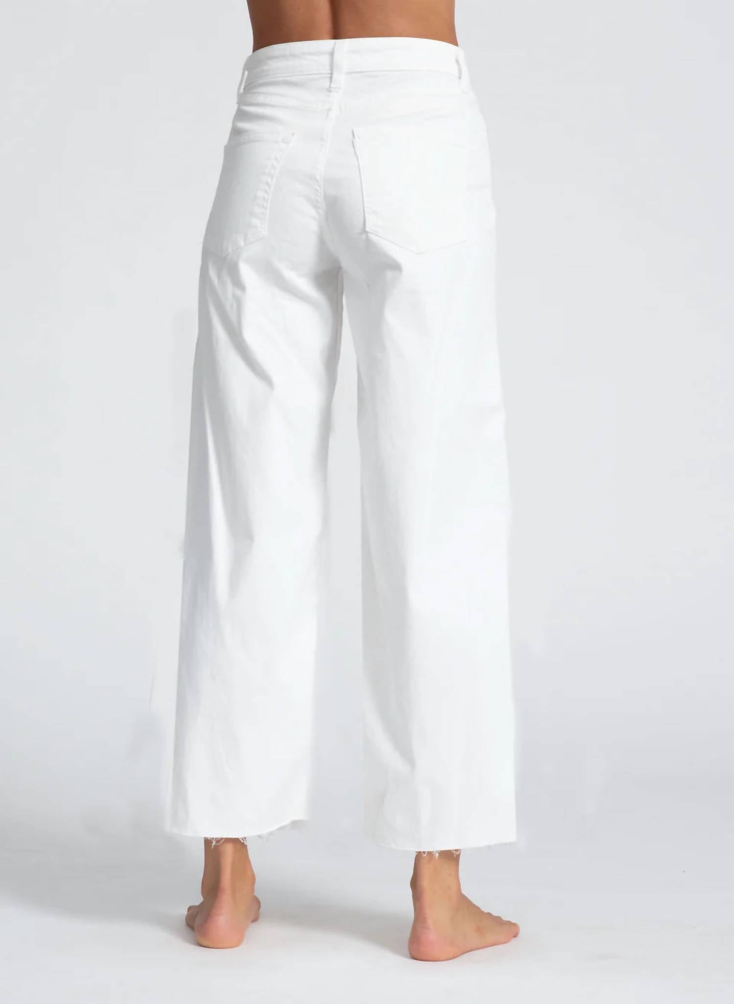 Askk Ny - Crop Wide Leg Twill Pant