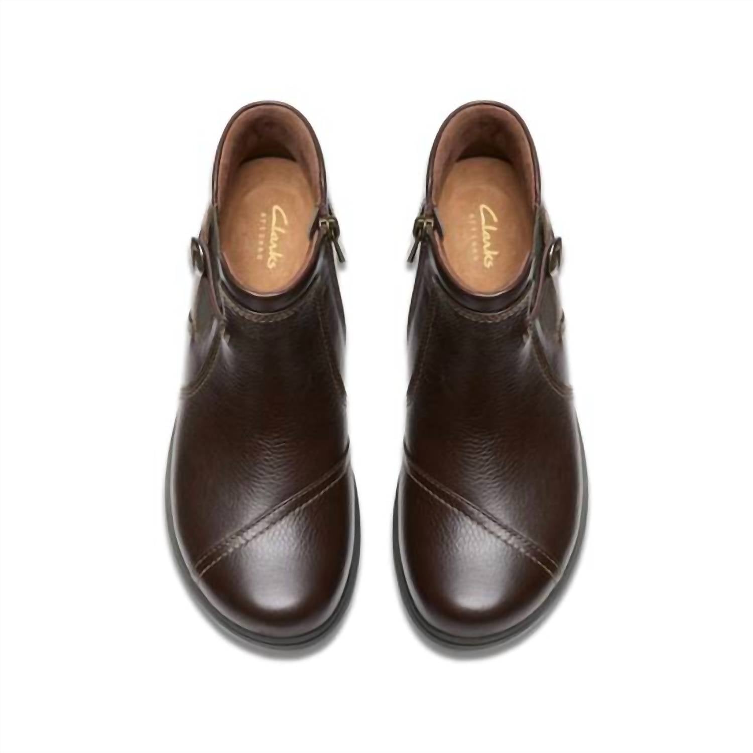 Clarks Women's Certina Joy Ankle Boots in brown - women's shoe - view 5