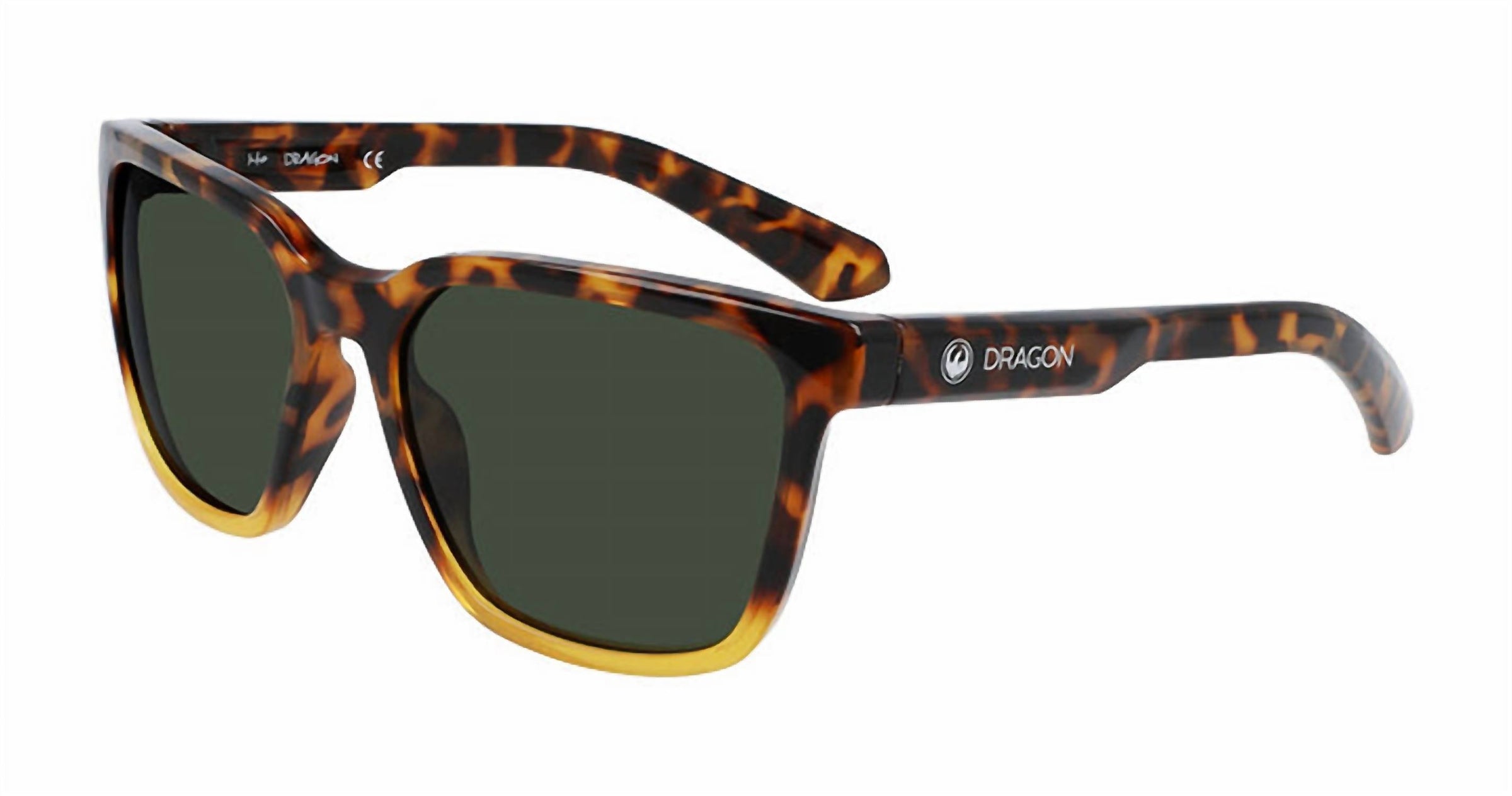 Dragon Alliance Men's Burgee Sunglasses in shiny tortoise gradient - men's accessory