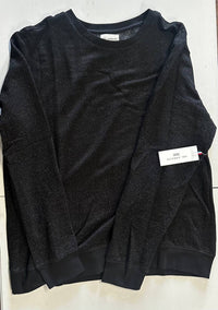 SOL ANGELES Men's Brush Boucle Rib Sweater Top in black - men's sweater