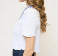 Central Park West - Wren Scalloped Edge Polo