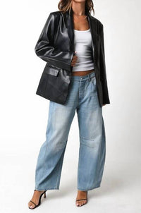 Olivaceous - Madelyn Button-down Blazer