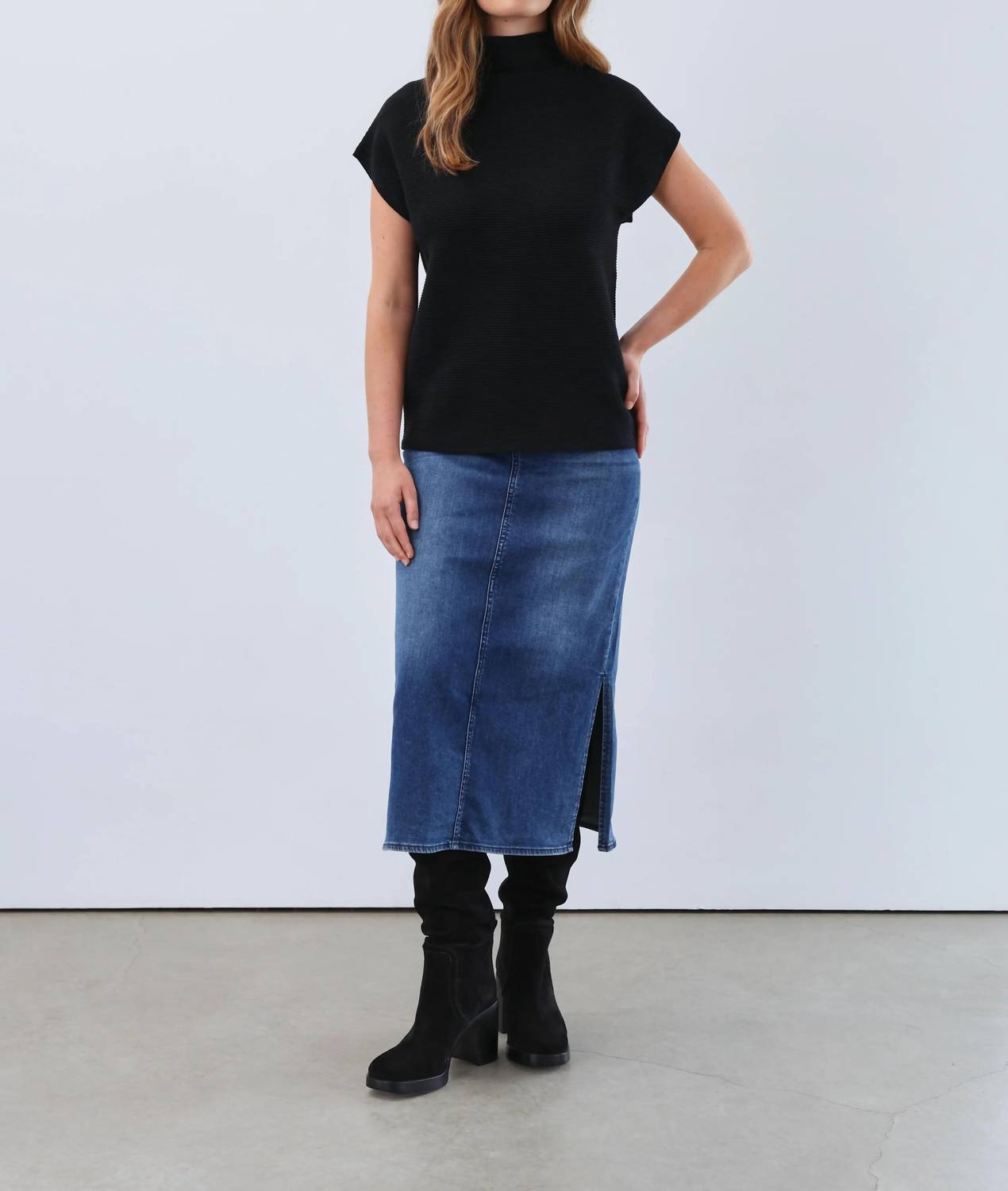 Fdj - Orianna Ottoman Cap Sleeve Sweater
