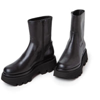 PALOMA BARCELO Osian Leather Ankle Boot in black - women's shoe - alternate view