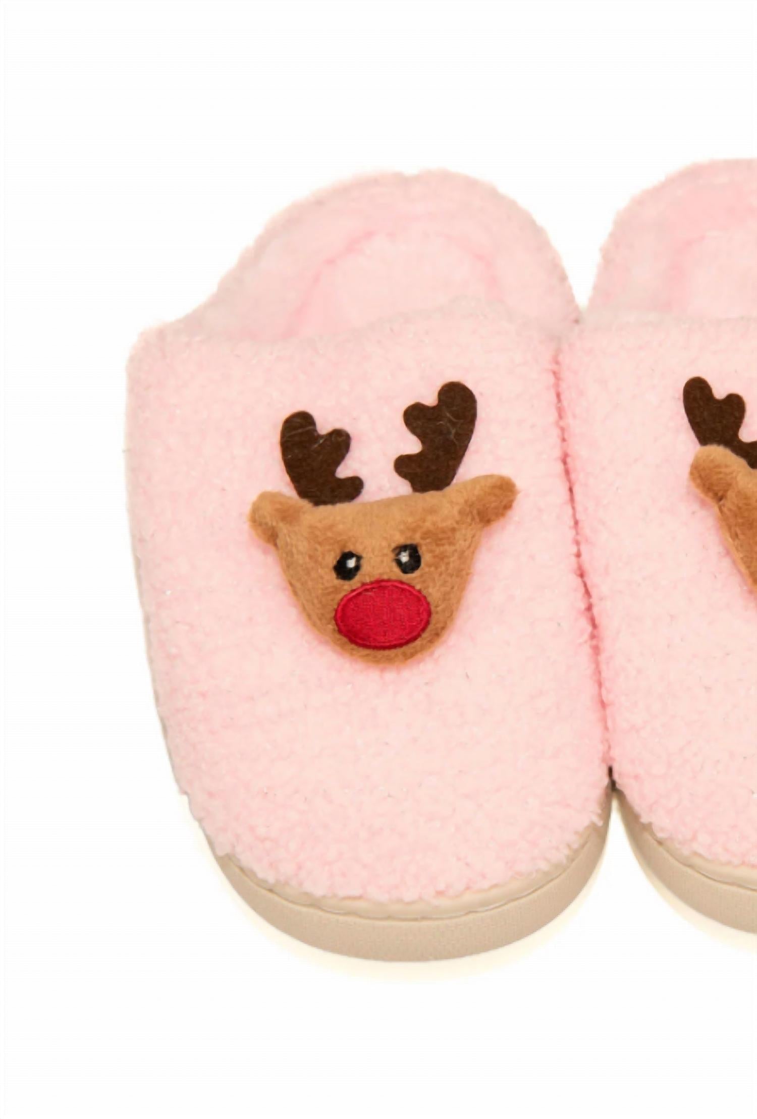 Bari Lynn - Girl's Reindeer Slippers