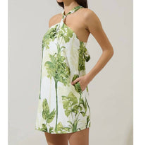 Sugarlips - Palmet Tropical Amory Halter Mini Dress