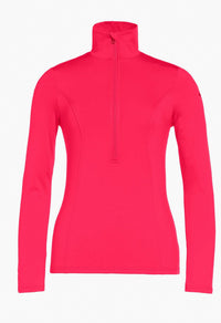Goldbergh Serena Ski Base Layer Top in italian rose - women's sweater - detail view