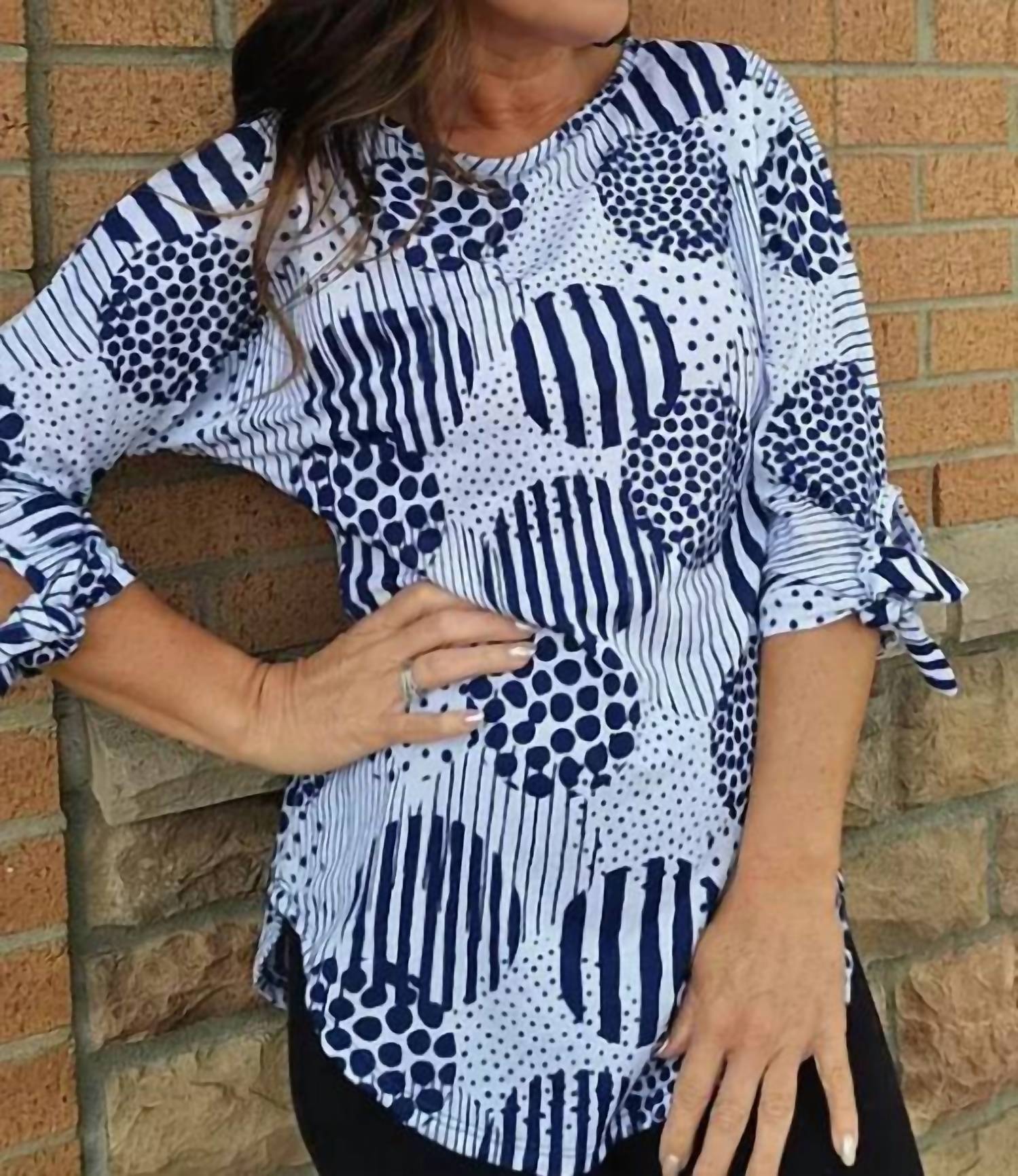 Pure Essence - Sleeve Ties Top
