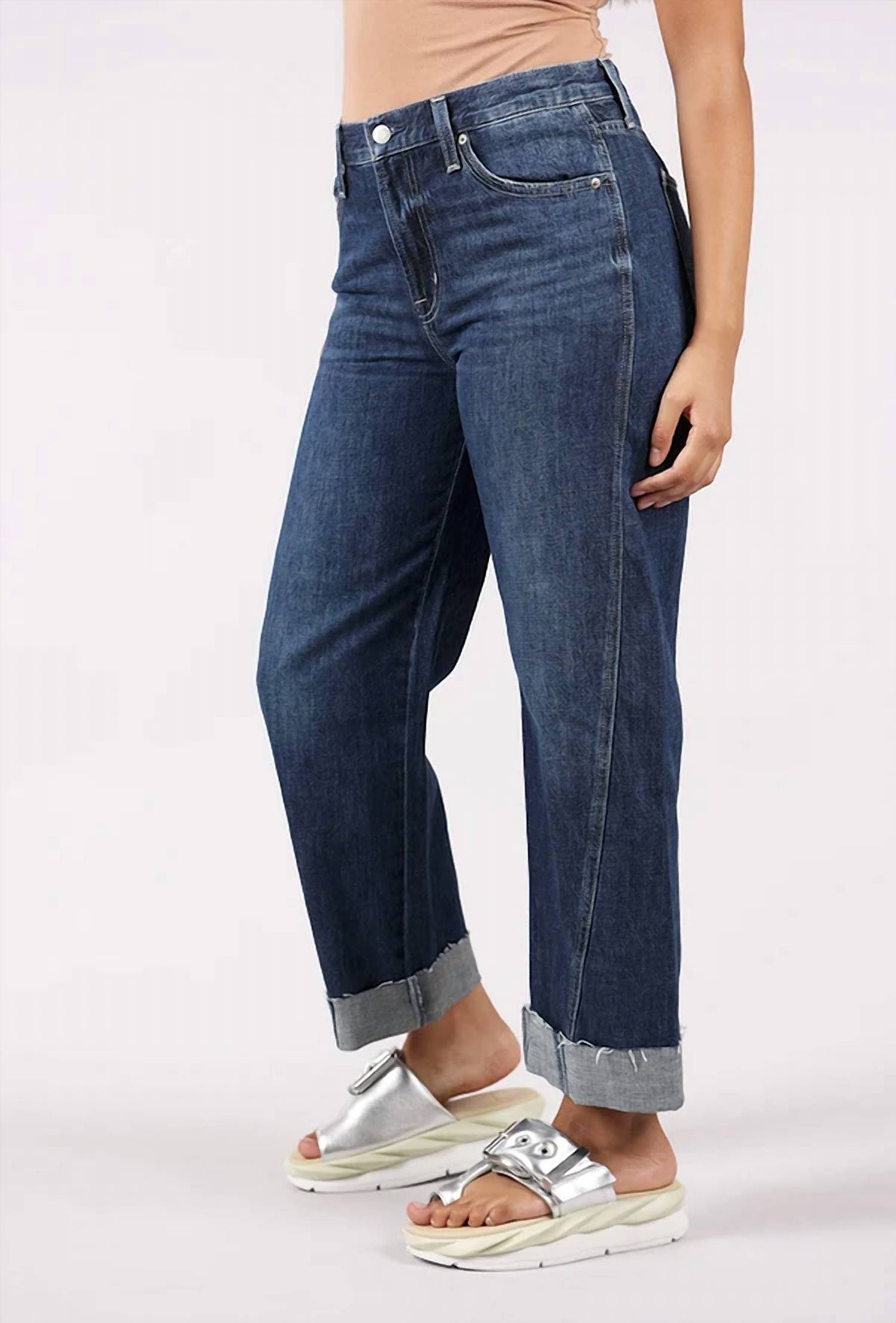 Pistola - Kacey Mid Rise Cuffed Boyfriend Jeans