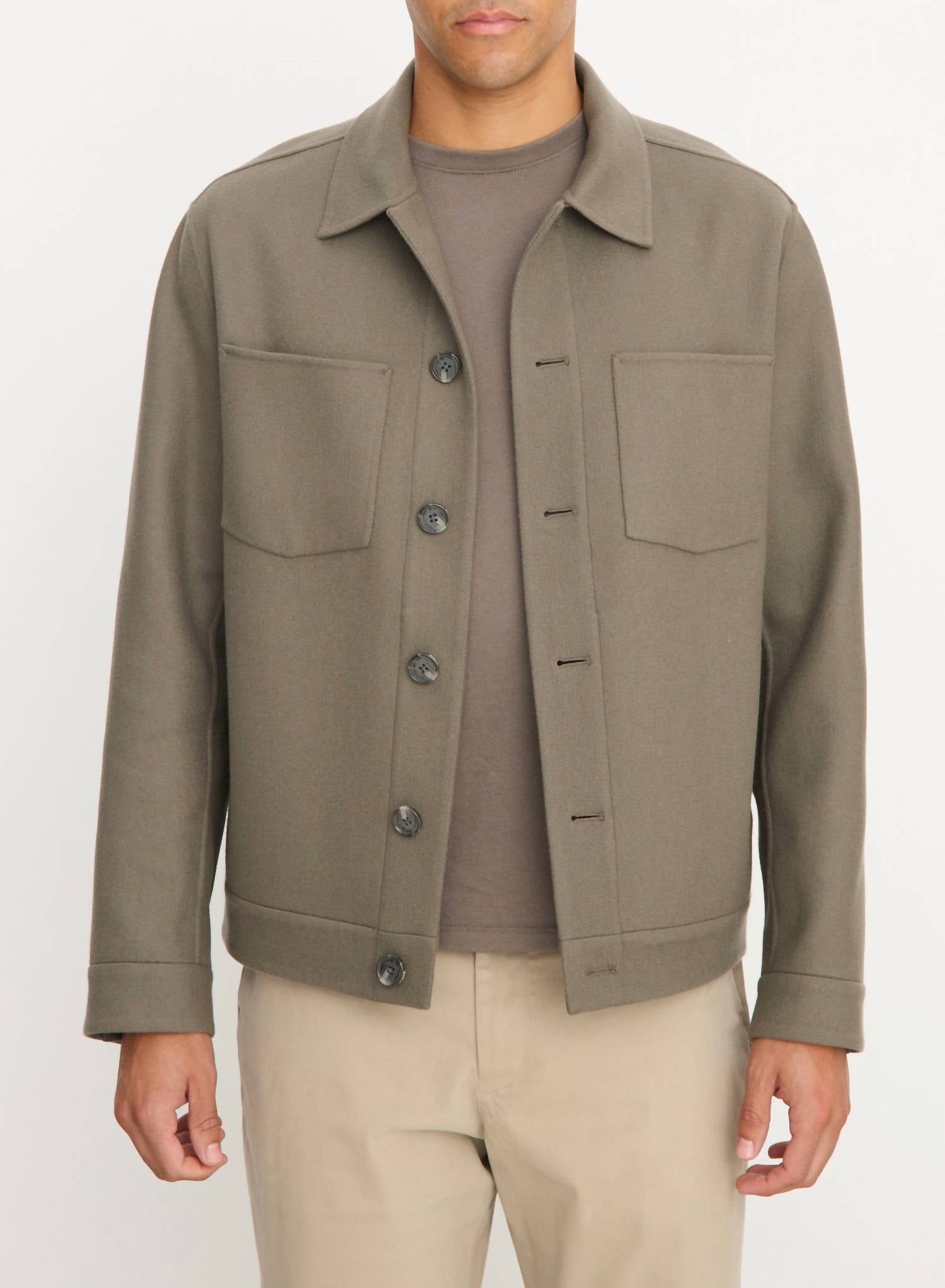 Vince Splittable Shop Jacket in smoke - men's jacket