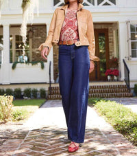 spartina 449 Faye Denim Trouser in midnight marina rinse wash - women's jeans - view 9