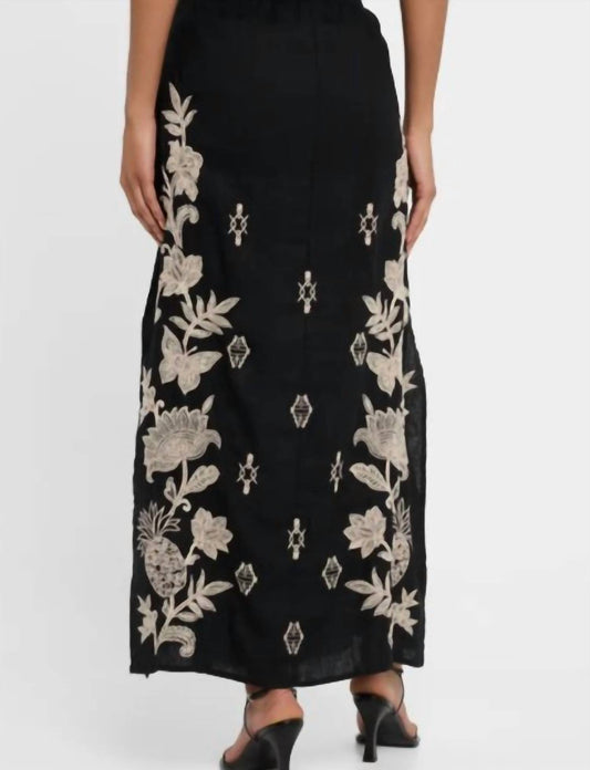 Johnny Was - High Slit Linen Skirt