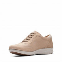 Clarks Women's Appley Tie Casual Shoe in sand nubuck - women's sneaker - view 10