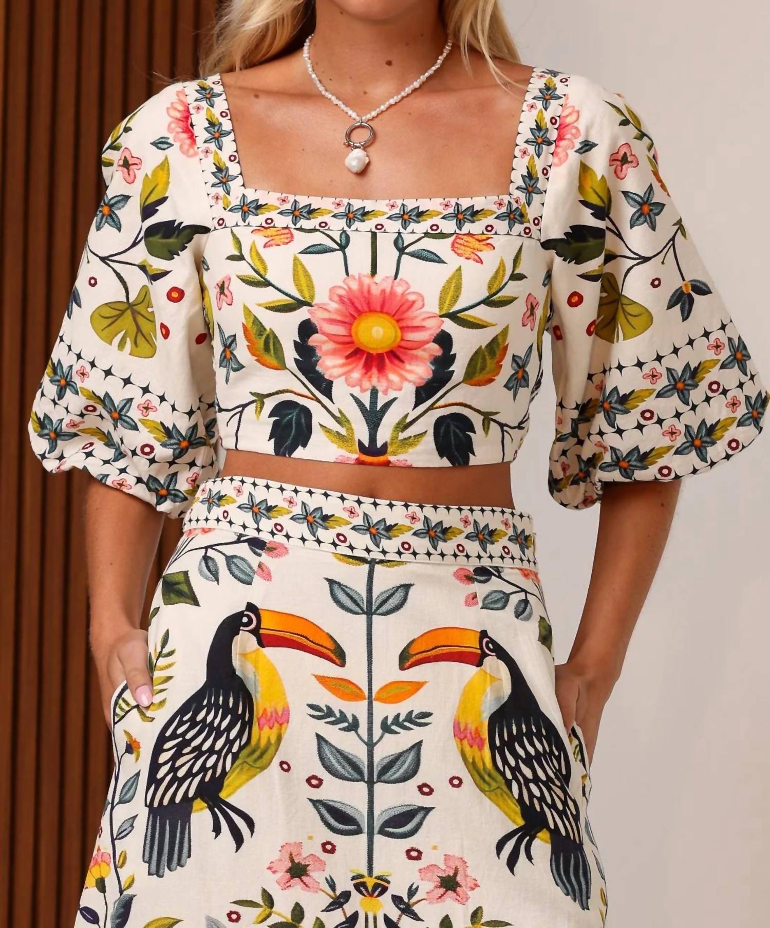 Shore - Bonnie Squared Neckline Top