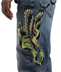 Ed Hardy - Eagle Snake Slim Straight Denim Jeans