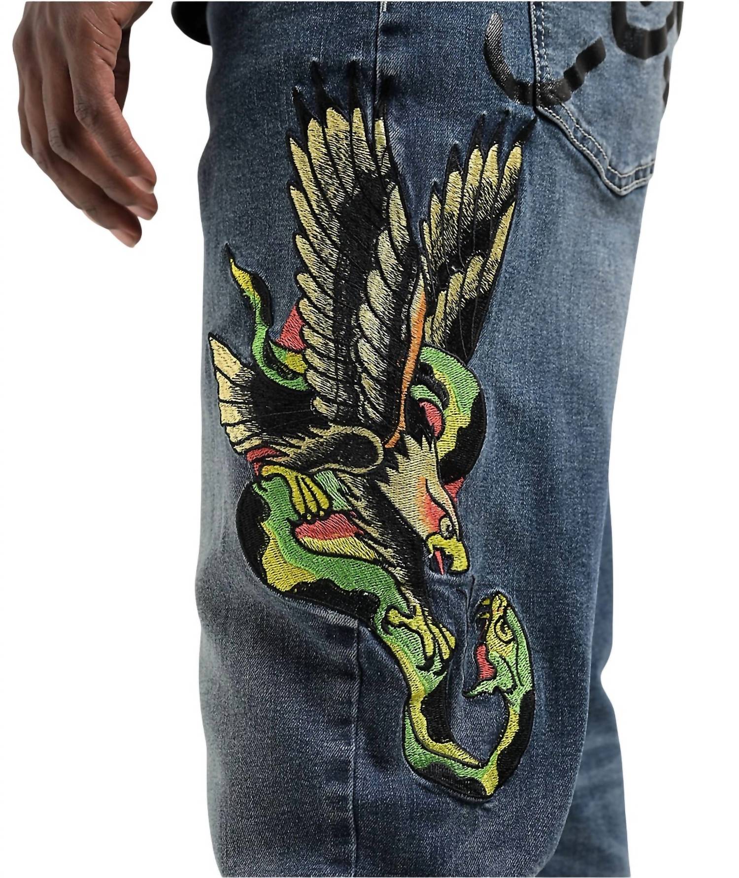 Ed Hardy - Eagle Snake Slim Straight Denim Jeans