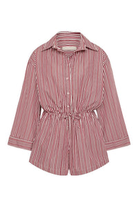 Faithfull The Brand - Freja Poplin Shorts Playsuit Romper