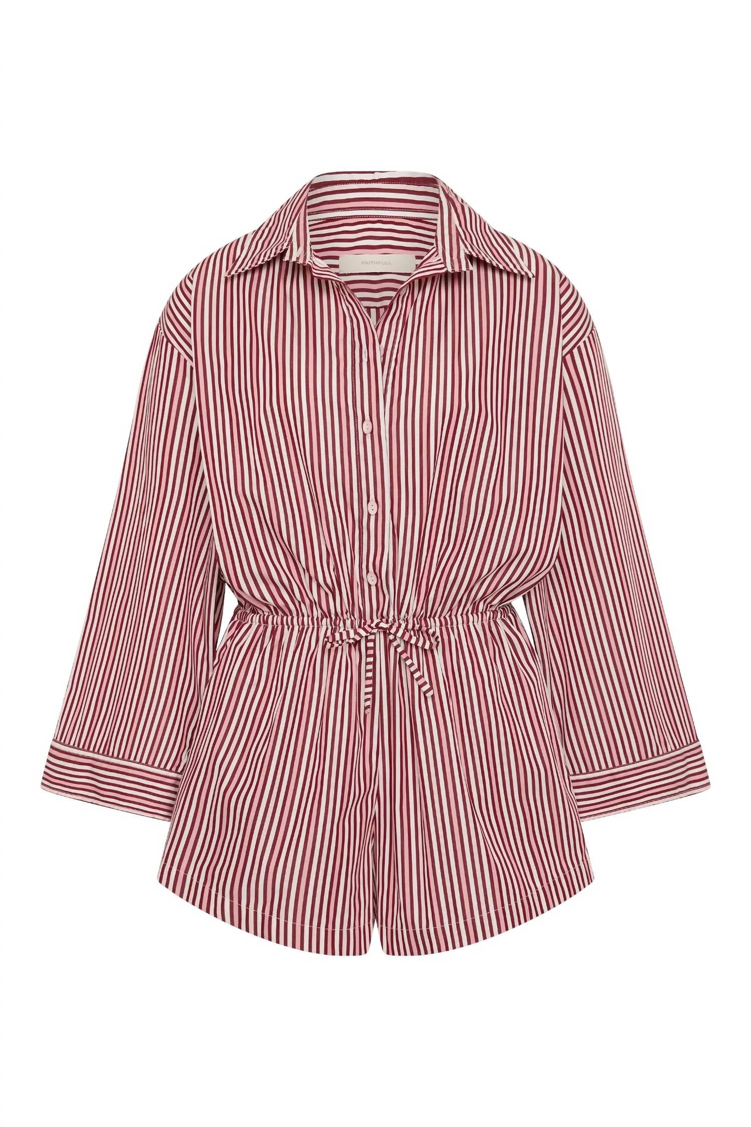 Faithfull The Brand - Freja Poplin Shorts Playsuit Romper