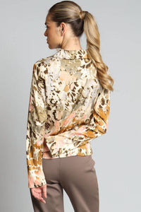 Lola & Sophie - Safari Printed Zip Front Shirt