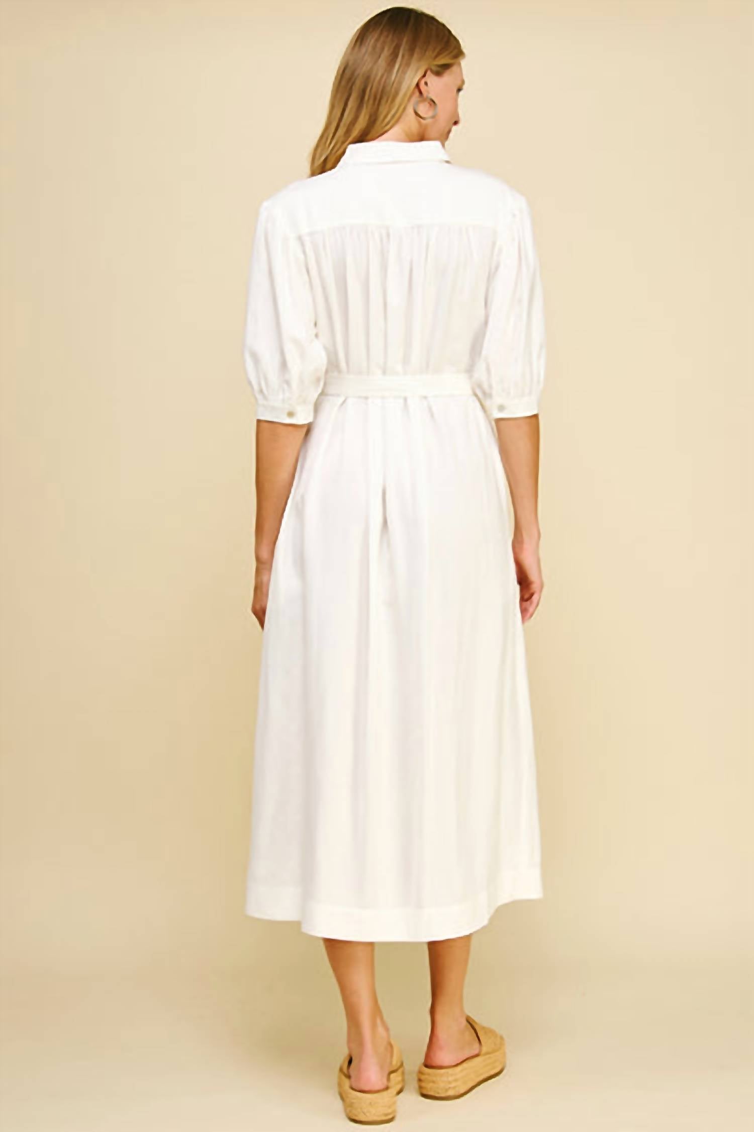 Pinch - Solid Linen Midi Dress