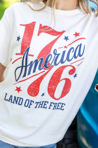 The Way Down South - Retro 1776 Land Of The Free Graphic Tee