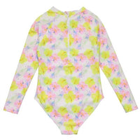 Snapper Rock - Girls Aloha Vacay Long Sleeve Surf Suit Without Frills