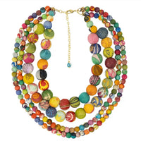 World Finds - Women's Kantha Inlet Necklace