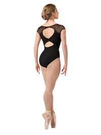 Bloch - Emma Lace Print Cap Sleeve Leotard
