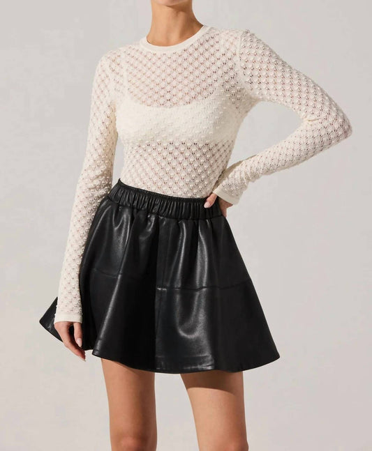 Astr - Dex Textured Sweater Top