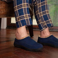 Home Top - Men's Lined Moccasin Memory Foam Slippers
