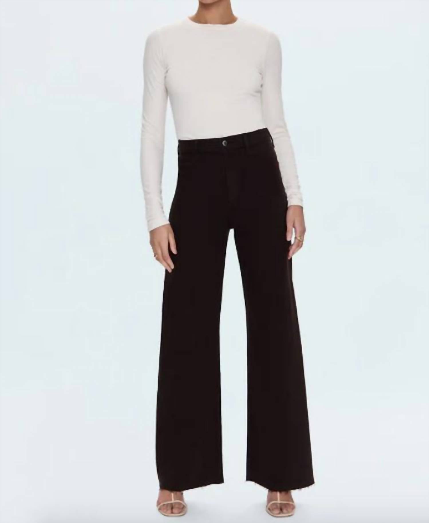Pistola - Women's Penny High Rise Wide Leg Denim Pants