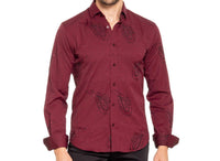 Eight X - Big Paisley Jacquard Button Down Shirt