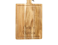 Creative Gifts International - Acacia Wood Cutting Board with Handle