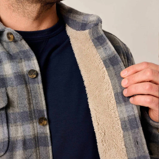 Johnnie-O - Hassler Cashmere Blend Sherpa-Lined Shacket