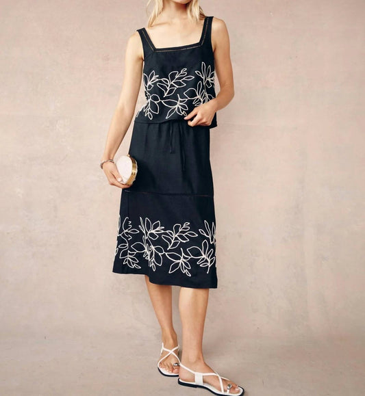 Bella Dahl - Ladder Trim Midi Skirt