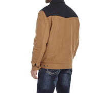 Cripple Creek - Men's Two Toned Wool Melton Zip Front Ranch Jacket