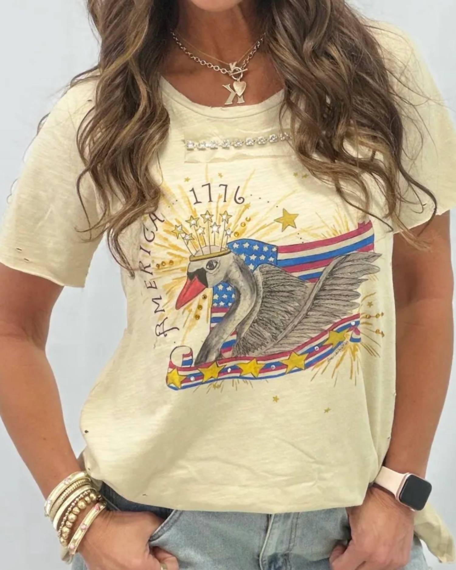 A Rare Bird - America Swan Tattered Tee