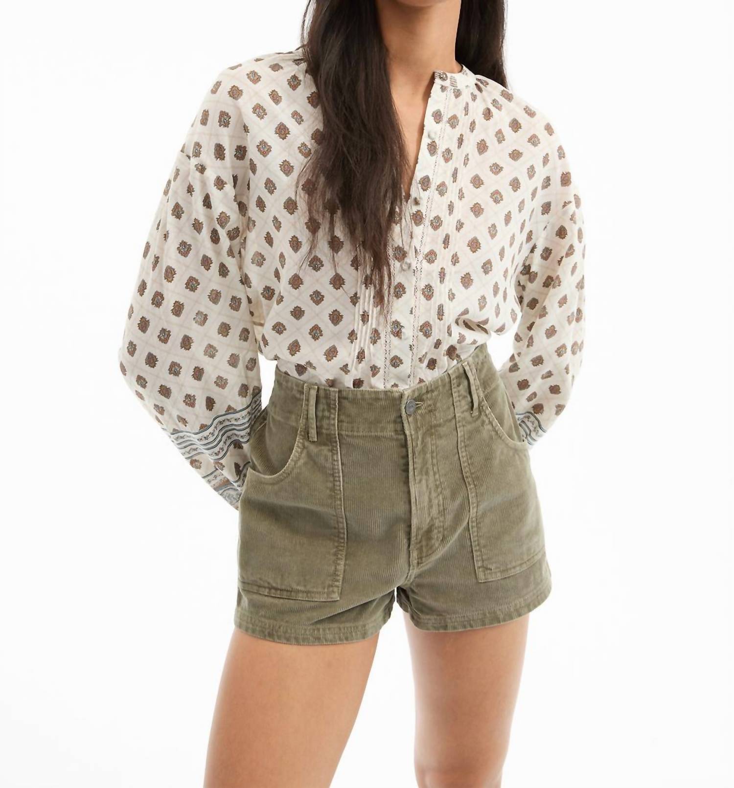 Veronica Beard - Lollie Paisley Button-down Blouse