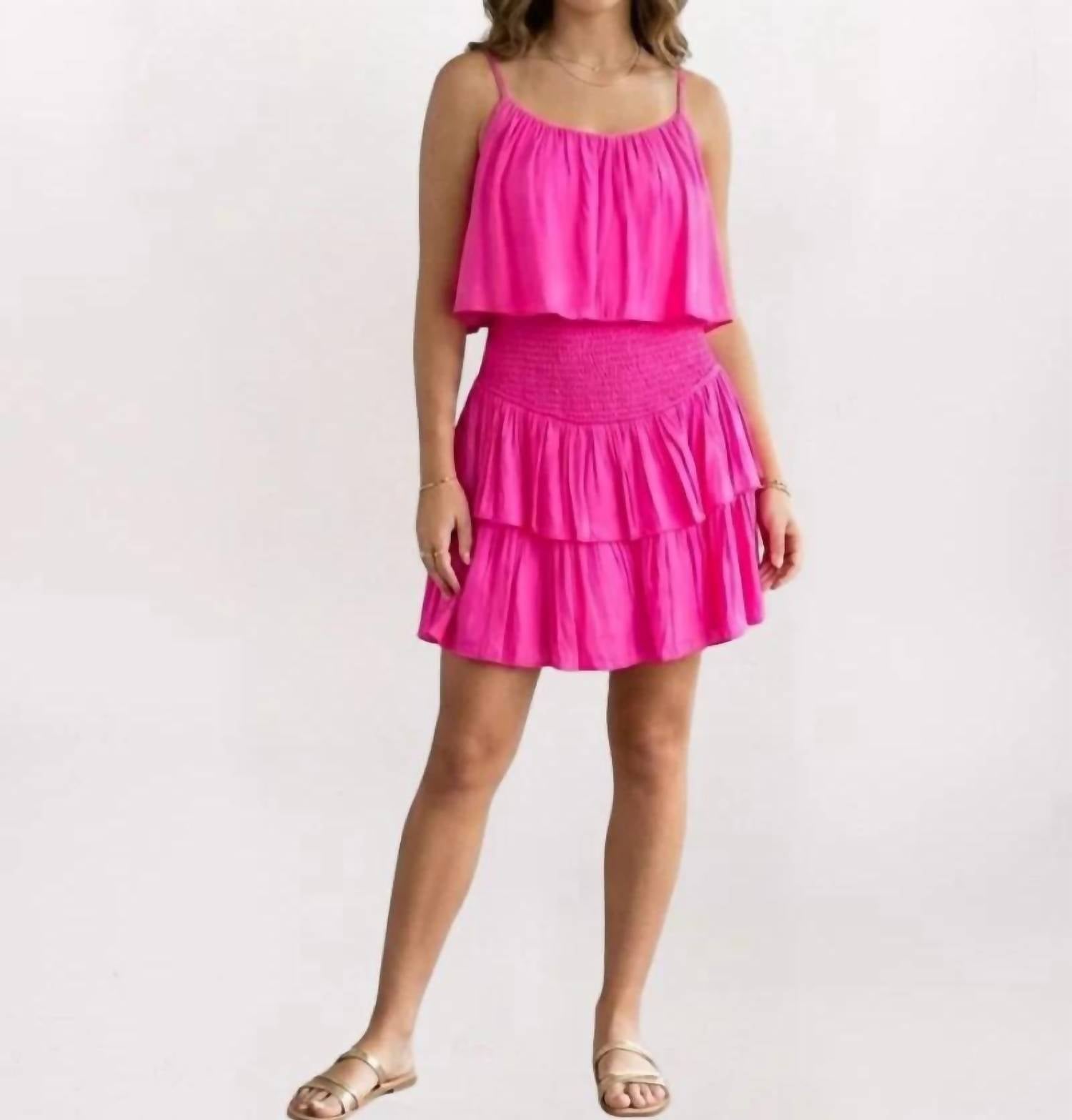 Mustard Seed - Flutter Top Smock Skirt Dress