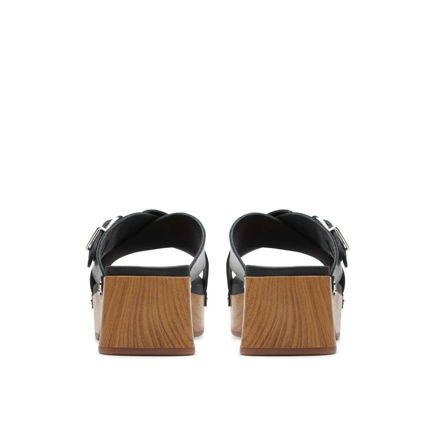 Clarks Women's Sivanne Walk Sandals in black leather - women's sandal - view 5