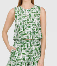 Livro - Crew Sleeveless Crop Top
