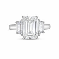 Diana M Jewels - Women's Emerald Lab-Grown Diamond Ring (5.00 Ct) - Statement