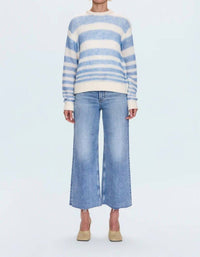PISTOLA Moa Stripe Sweater in blue gradient - women's sweater - view 7
