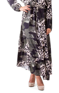Gigi Moda - Safari Print Maxi Dress