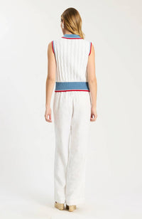 Tyler Boe - Holly Pointelle Polo Sweater
