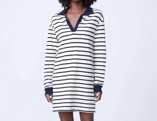 Stripe Relaxed Polo Dress